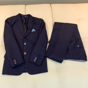 English Laundry Boys Navy Blue Suit size 8